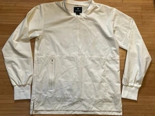 Men’s Size 2 Snow Peak Long Sleeve Polyester White Pullover Shirt Top