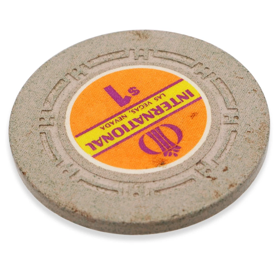 Ficha de $1 International Hotel Casino Las Vegas Nevada Foto 3 de 4