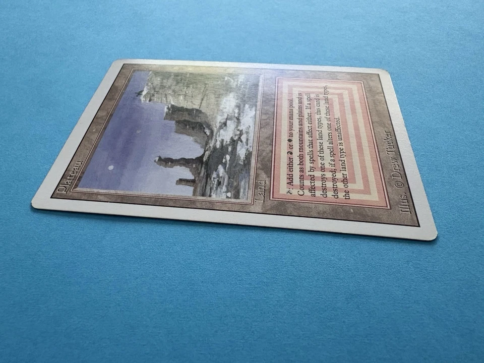 MtG Magic the Gathering Revised Edition 1994 Plateau Dual Land Lightly played - Image 4 of 4