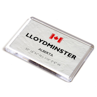 FRIDGE MAGNET - Lloydminster - Alberta - Canada - Lat/Long