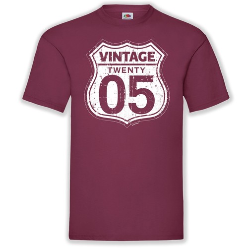 Vintage Birthday Hand Printed T-Shirt Gift Choose Your  Year 1950 - 2007 - Picture 3 of 9