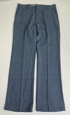 Men s Vintage 70 s Permanent Press Blue Dress Pants Slacks