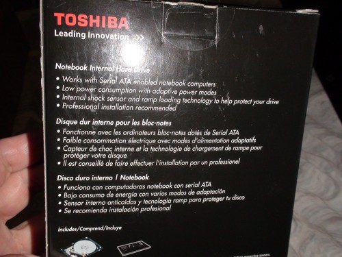 NewSealed Toshiba 500GB Laptop internal hard drive 5400 RPM, PH2050U-1I54 sealed - Picture 5 of 9