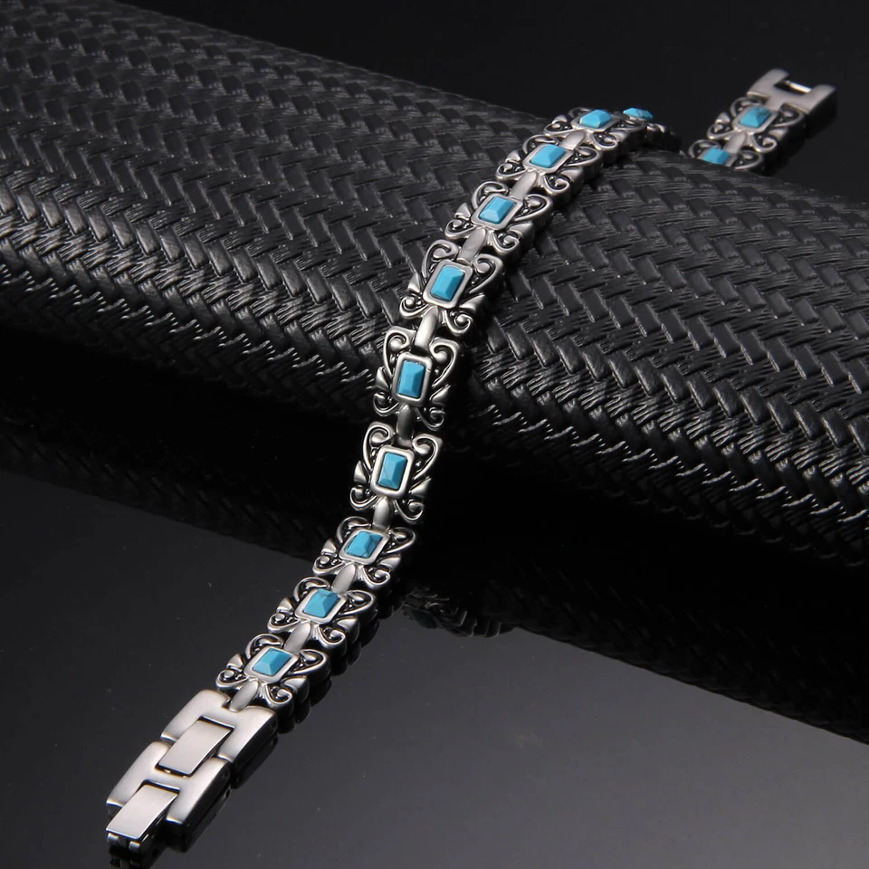 优雅钢磁性手链男式女式关节炎疼痛能量平衡能量 — 第 3/4 张图片