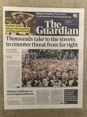The Guardian 8. August 2024 8.8.24 Matthew Hudson-Smith