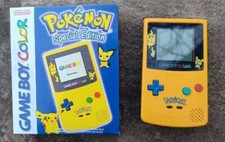 Console Nintendo Gameboy Color Pokémon Special Edition Pikachu Boxed - Bon Etat