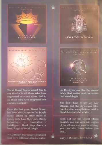 desert storm album #4 release dates flyer 22.1.96 rave flyer. - Imagen 2 de 2