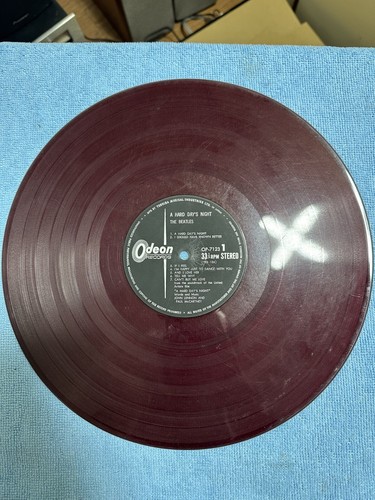 The Beatles A Hard Day's Night Odeon OP7123 Red Japanese Vinyl Lp - Picture 4 of 5