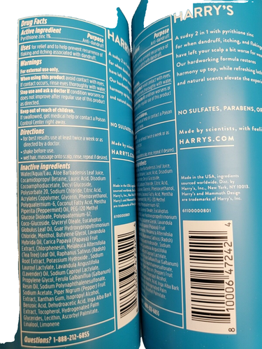Harry’s Champú y Acondicionador Anticaspa 2 en 1 14 OZ (paquete de 2) - Imagen 2 de 2