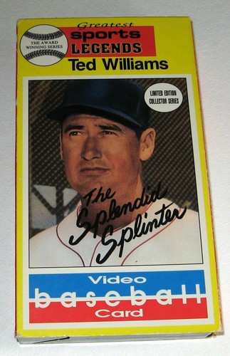 TED WILLIAMS 1990 VIDEO BASEBALL KARTE SPORT LEGENDS mit TOM SEAVER VHS SPLENDID - Bild 1 von 2