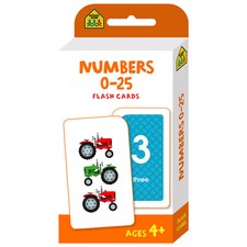 NUMBERS 0 - 25 Flash Cards Suitable for Kids Ages 4 - 6 Early Learning Hinkler