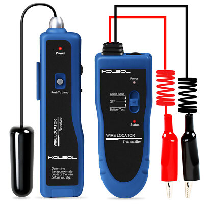 KOLSOL F02 Pro Underground Wire Locator Cable Tester for Pet Fence Wires