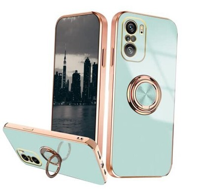 Compatible with Xiaomi Poco F3 Case Ring Holder Magnet Xiaomi Mi 11i Green