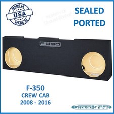 Ford F350 Super Duty Crew-Cab 2008 - 2016 Dual Sub Box Sub Enclosure