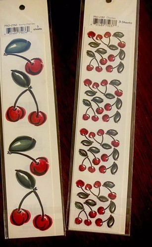 2 Pkgs Printworks Stickers Merry Cherry Patterns NEW Sealed 3 Sheets Per Pkg - Picture 2 of 3
