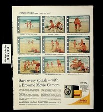 1961 Brownie Movie Camara Kodak Vintage Print Ad 21465