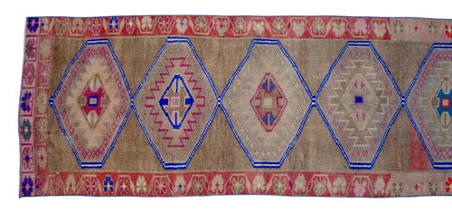 3x16 Runner Rug Hand Made Extra Long Hallway Rug Low Pile. Actual 2.8 x 15.11 ft - Picture 9 of 14