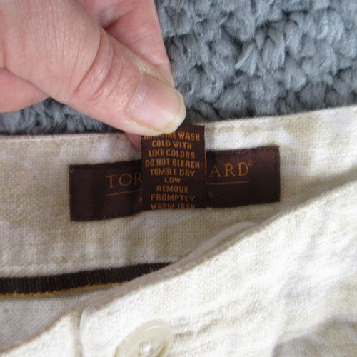 Tori Richard Shorts Mens 38 Beige Floral Linen Blend Chino 38x10* - Picture 11 of 14