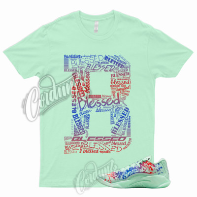 Zion 3 Mud Sweat and Tears Shirt Mint Foam Psychic Purple  Crimson Concord BLESS