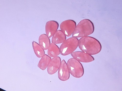 Cuarzo Rosa Piedra Facetada Cuarzo Rosa Cabujón Piedra Preciosa 370 Cts. ME-Lot - Imagen 2 de 4