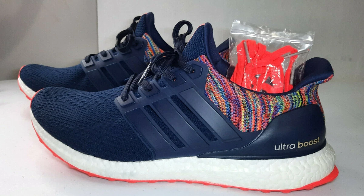 Adidas Mi Ultraboost Rainbow Navy Men'S Us Size 11.5 By1756 Japan  Exclusive | Ebay