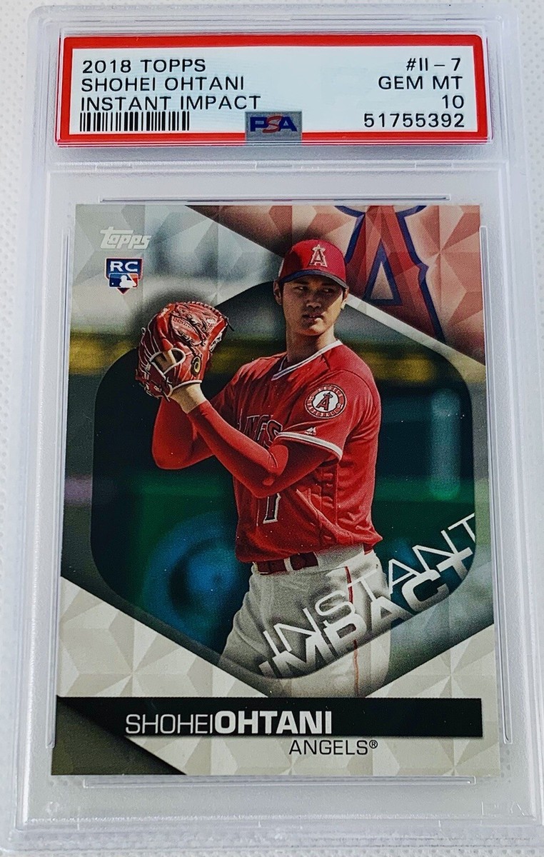 2018 Topps Shohei Ohtani RC Instant Impact Rookie Card PSA 10