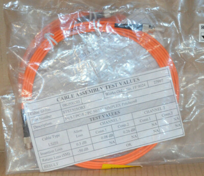 3m ST/PC-ST/PC 50/125 SIMPLEX Patchcord NEU OVP /// 2 Stück=1 VPE ///