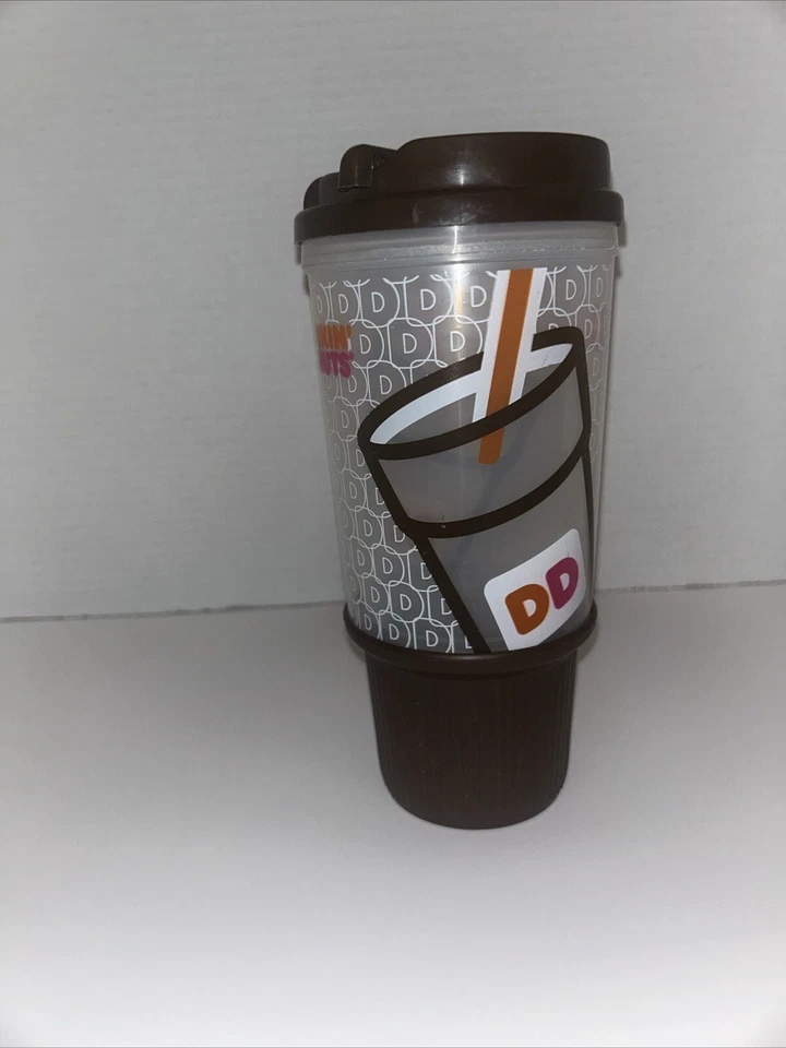 Taza de viaje Whirley Dunkin Donuts 24 oz marrón 2011 agarre inferior Foto 4 de 4