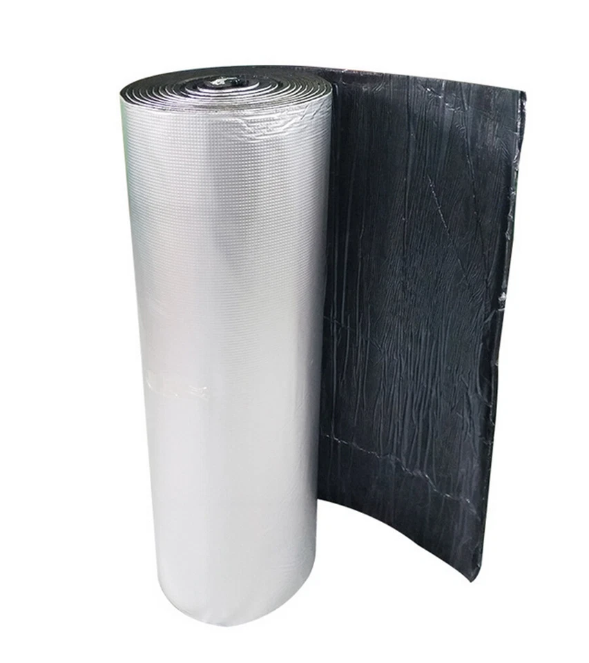 Protector térmico de coche 2x0,5 m aislamiento amortiguador alfombrilla insonorizante espuma amortiguador Foto 2 de 4