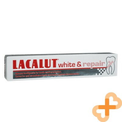 Lacalut Weiß & Reparatur Zahnpasta 75 ML Remineralizes Stärkt Und Schützt