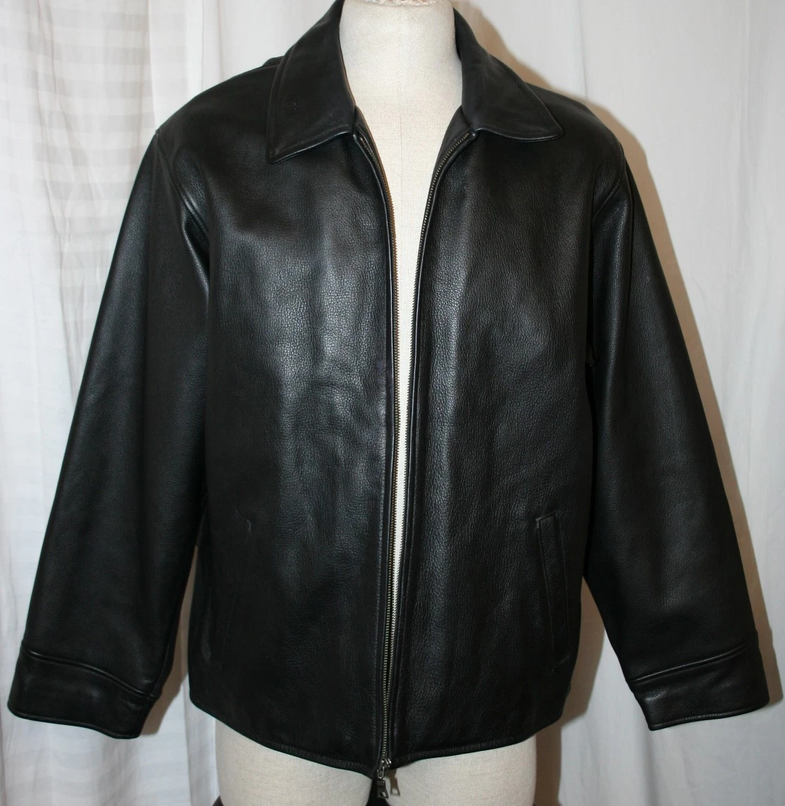 Eddie bauer 2025 black leather jacket
