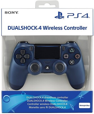 PS4 - Original Wireless DualShock 4 Controller Midnight Blue  blau V2 [Sony] NEU