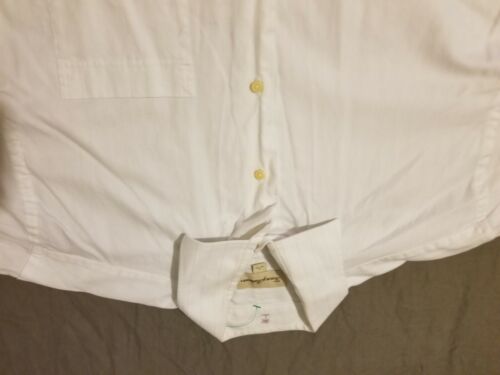 Mens Tommy Bahama Dress Shirt 16 32 33 Beige Button Cotton - Picture 2 of 7