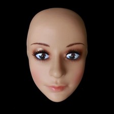 Masquerade Premium Realistic Beauty Girls Silicone Face Mask Cosplay Costumes