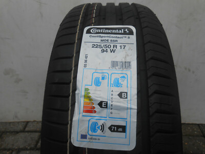 1 Sommerreifen Continental ContiSportContact 5 SSR MOE 225/50R17 94W 