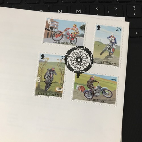 Isle of Man 1997 First Day Cover Trial Des Nations U/A MOTORCYCLES MOTORCROSS - Picture 2 of 3