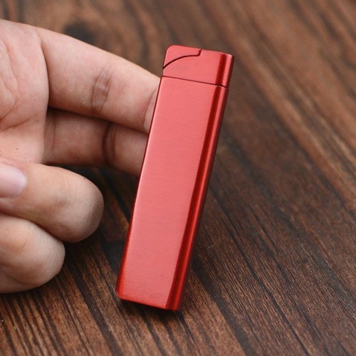 Ultra Thin Refillable Butane Lighter Small Metal Windproof Jet Torch Gas Lighter - Picture 36 of 42