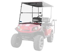 SuperATV Corsa Blue E-Z-Go Express Flip Down Windshield-Scratch Resistant-Clear