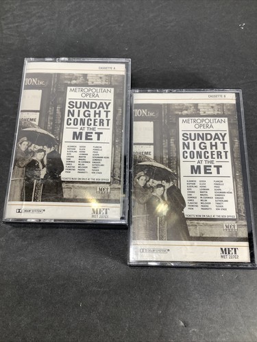 Metropolitan Opera “SUNDAY NIGHT AT THE MET” Cassette Tapes A&B~ 1987 - Picture 7 of 9