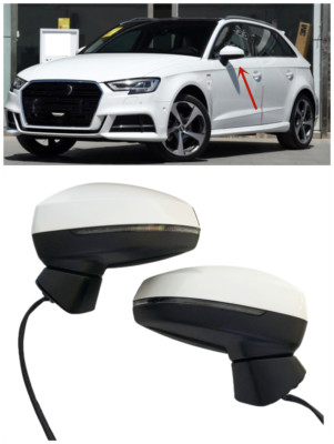 A3 Auto Seitenspiegel für Audi S3 Limousine Hatchback Weiß