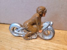 VERY NICE 1930s MANOIL 52 M82 LEAD DIME STORE G.I. SOLDIER MOTORCYCLE RIDER