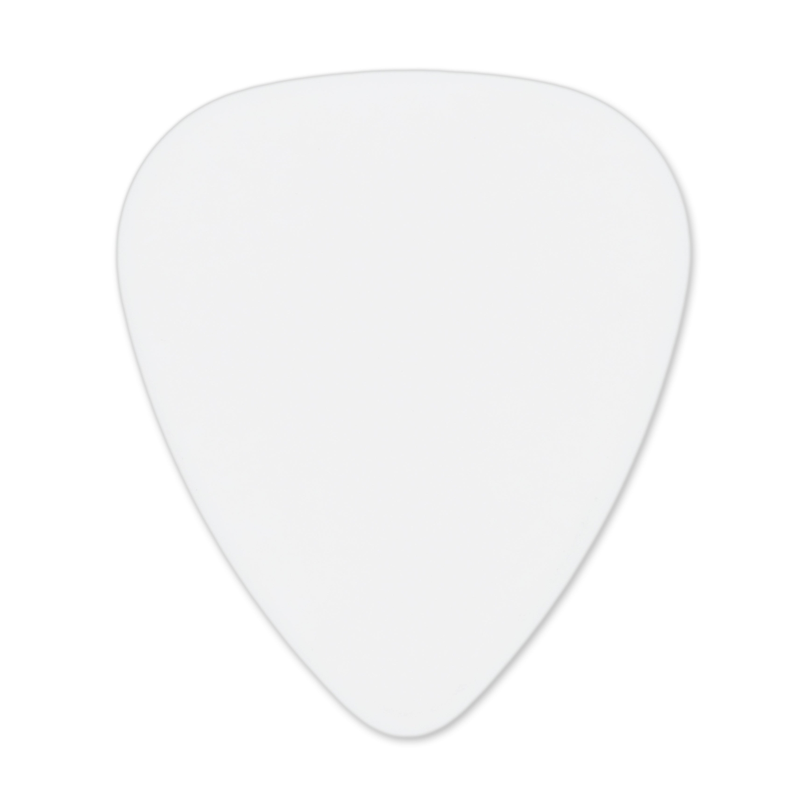 Delrin White Guitar Or Bass Pick - 0.60 mm Medium Light Gauge - 351 Shape