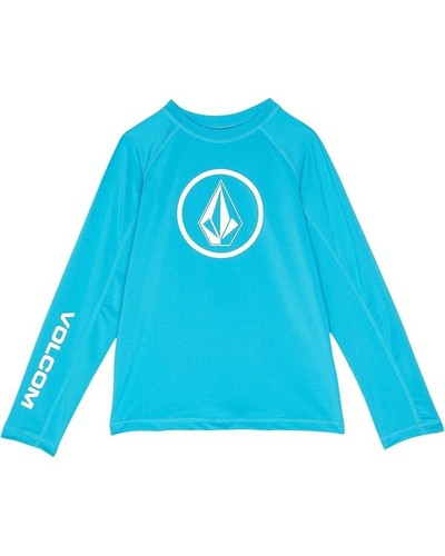 Volcom Lido Solid Kids 6/L Barrier Reef Long Sleeve Rashguard Swimwear ERK857 - Picture 7 of 8