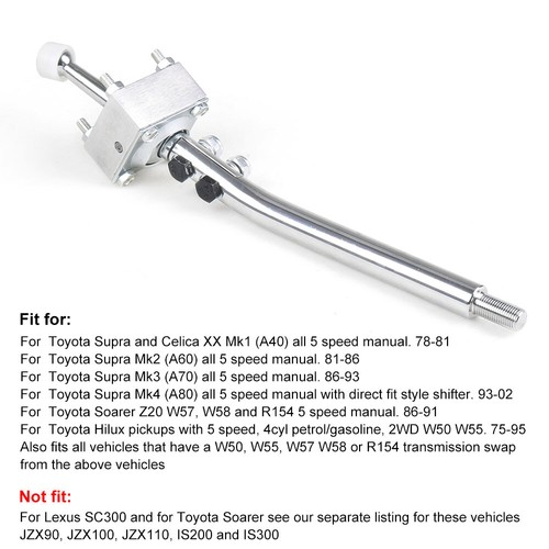 5 Speed Gear Short Shifter For 78-02 Toyota W50 W55 W57 W58 R154 MK1 MK2 MK3 MK4 - Picture 5 of 7