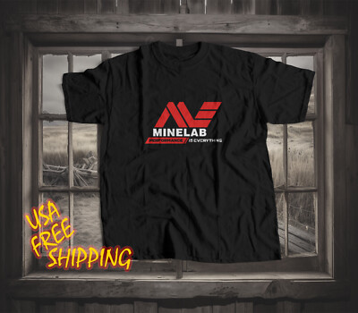 New Funny Minelab metal Logo Men's T-shirt Made In America S to 5XL