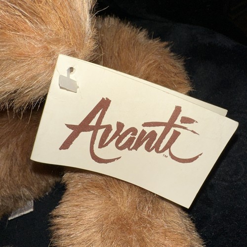 Vintage Avanti Applause 1982 Jockline Teddy Bear Plush Bear 20 Inch Sitting Tag - Picture 3 of 9