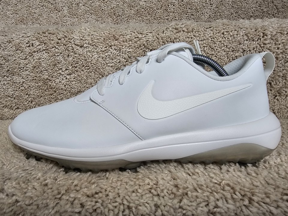 Nike Roshe G Tour Leather Golf Shoes Spikes Triple Summit White AR5580100 Sz 13 eBay