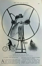 1914 Light Air Propeller For Bicycles and Boats illustrated