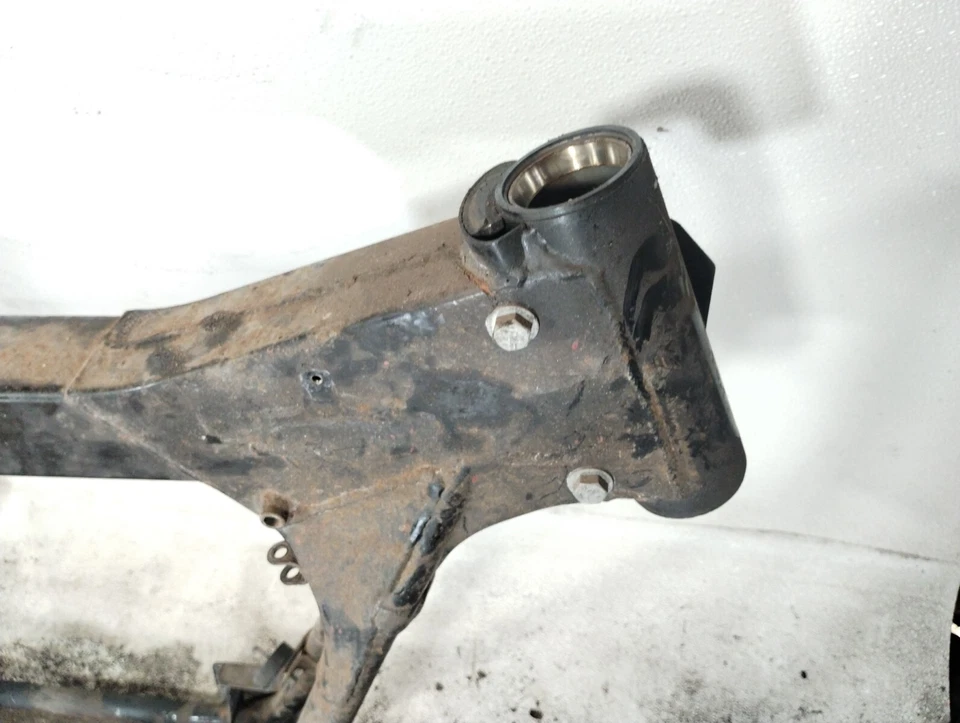 83 Harley FLHT Electra Glide Shovelhead Main Frame Chassis STRAIGHT - Image 3 of 4