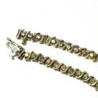 10k yellow gold 2.64ct I1 I diamond S link tennis bracelet 10.7g estate 7" — photo 4